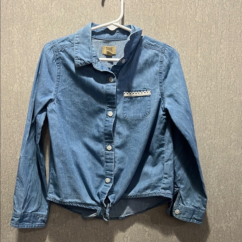 True Blue Denim Button-Up Shirt